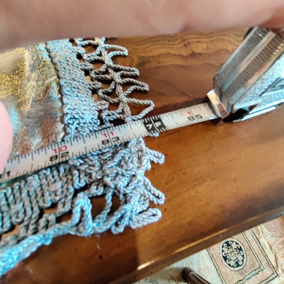 Reversible Vintage Tapestry Silk Bedspread - Picture 6 of 12